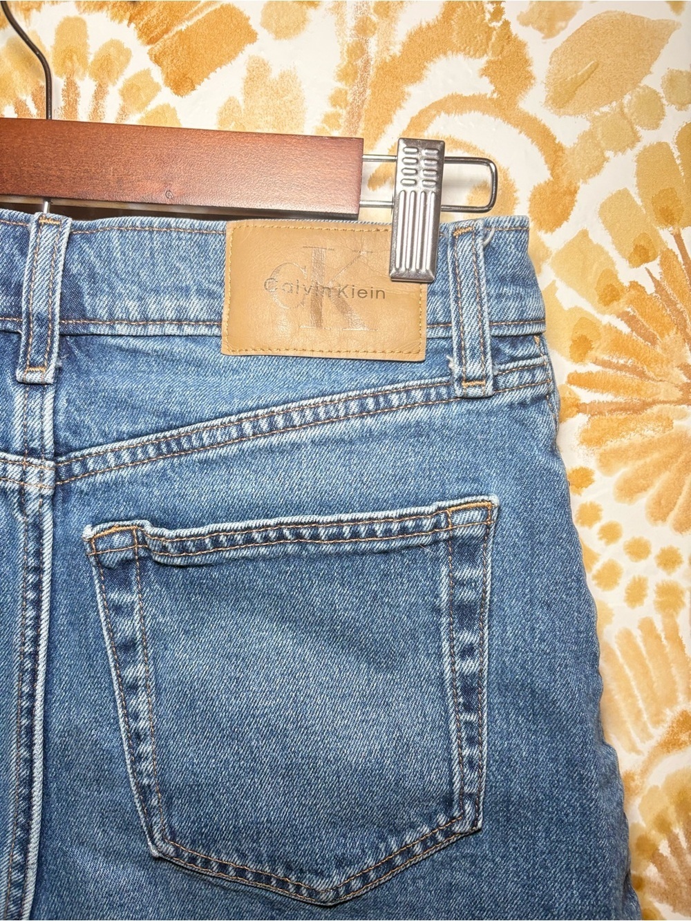 Calvin Klein Vintage Denim Shorts | High Rise Blue Jean Shorts | Classic - Picture 8 of 12